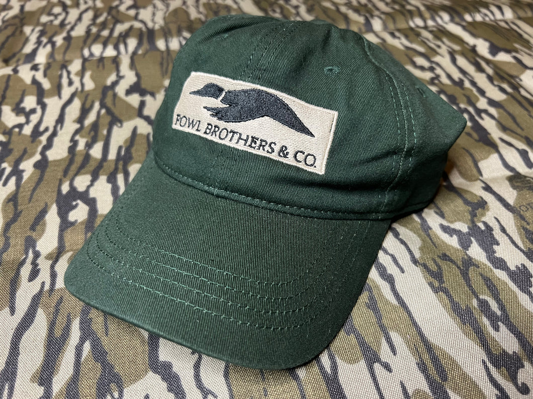 Waxed fowl brother's logo cap