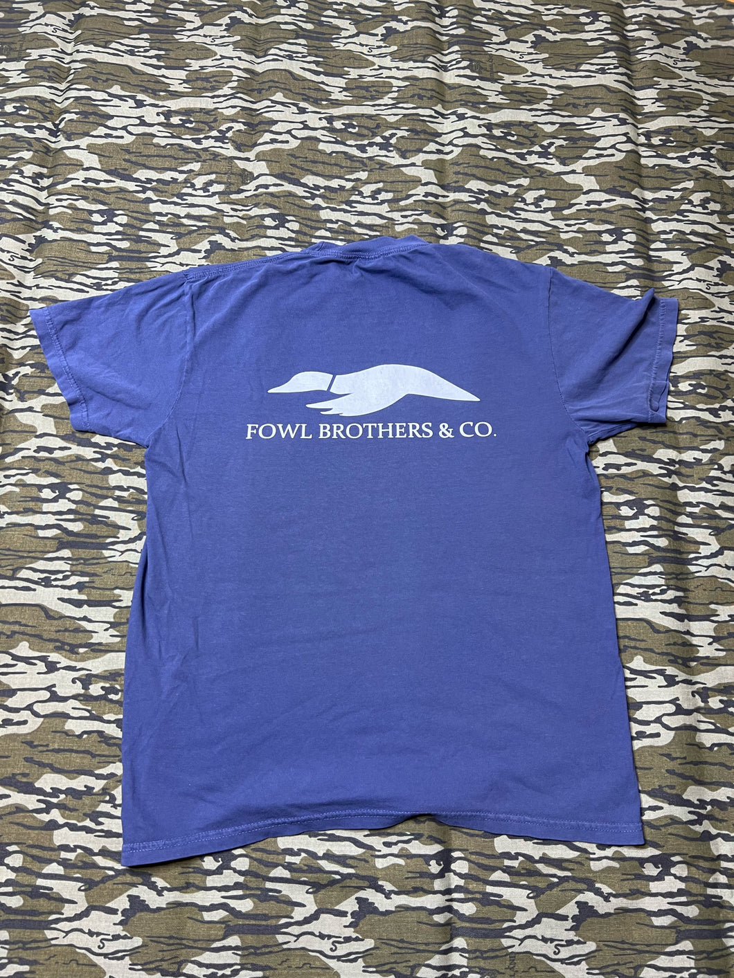 Navy blue/white logo Tee